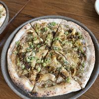 Parsnip and mushroom pizza   at Topiary in Tea Tree Gully