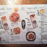 THe menu at Balkan Baklava in Belgrade