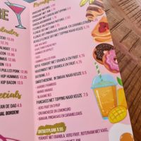 Their menu at Brunchbar in Heerlen