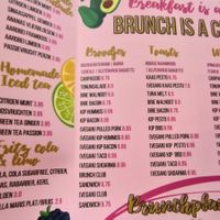 Their menu 2 at Brunchbar in Heerlen