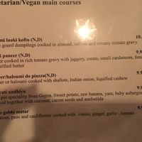 The veggie and vegan options  at Coppers in Hythe