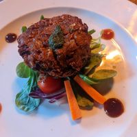 Sweetcorn and red pepper kebab at Coppers in Hythe