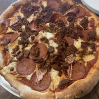 Meat lovers  at Pizza Verde in Fort Worth