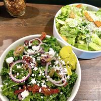 House salad and Caesar salad   at Pizza Verde in Fort Worth