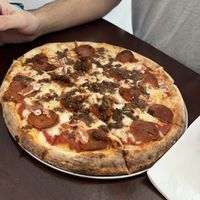 Meatlovers, as always 100/10  at Pizza Verde in Fort Worth