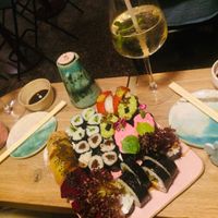 2022 Valentine set + great choya szprycer at Cudo Vegan Sushi in Poznan
