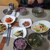 A friend and I ordered the soup of the day at Soban Vegan 소반 비건식당 in Busan