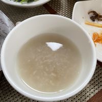 I don’t remember what she called it, but it’s a rice drink to cleanse the pallet at the end of a meal  at Soban Vegan 소반 비건식당 in Busan