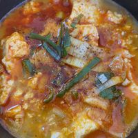 soft tofu jjigae  at Soban Vegan 소반 비건식당 in Busan