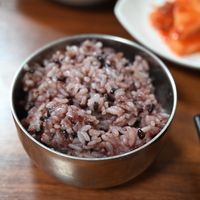 More rice 🍚   at Soban Vegan 소반 비건식당 in Busan