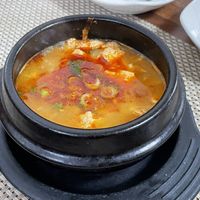 Spicy tofu stew. Really tasty! Very recommended. Not too spicy    at Soban Vegan 소반 비건식당 in Busan
