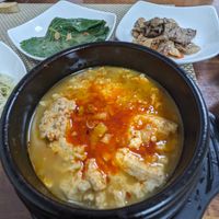 Spicy tofu stew at Soban Vegan 소반 비건식당 in Busan