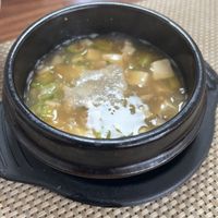 Soybean paste soup  at Soban Vegan 소반 비건식당 in Busan