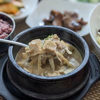 Vegan Bamboo Shoot Perilla Soup at Soban Vegan 소반 비건식당 in Busan
