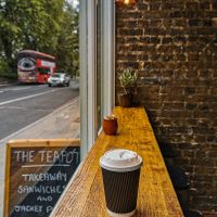 Perfect place to sit and watch the world go by! Delicious coffee at The Teapot in South East London