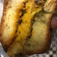 Crabcake sandwhich  at My Mama's Vegan in Baltimore