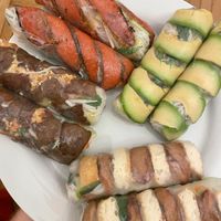 Various summer rolls - all yummy! at Vevi in Vienna