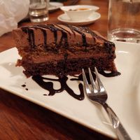 Chocolate orange cake at Vevi in Vienna