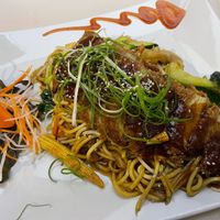 Chkn Katsu Noodles 
(Menu was in German so I don’t know the name)  at Vevi in Vienna