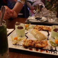 Chef choice of delicious desserts!!  at Vevi in Vienna