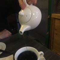 The blue butterfly tea at Vevi in Vienna