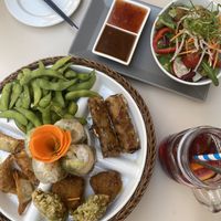 Vegan platter   at Vevi in Vienna