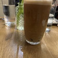 Iced coffee with boba   at Vevi in Vienna