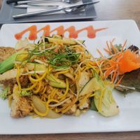 Fried noodles (a bit boring) at Vevi in Vienna