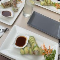 Summer rolls with seitan or avocado at Vevi in Vienna