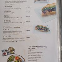 Newly designed menu at Vevi in Vienna