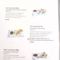 Newly designed menu at Vevi in Vienna