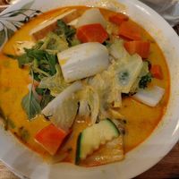 Curry noodle pot   at Vevi in Vienna