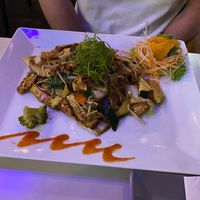 Fried noodles with tofu and vegetables   at Vevi in Vienna