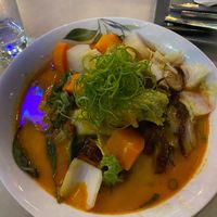 Curry noodle soup   at Vevi in Vienna