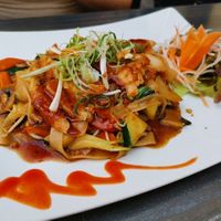 Mittagsmenü - Gebratene Reisnudeln mit Soja at Vevi in Vienna