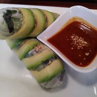 Avocado Summer rolls at Vevi in Vienna