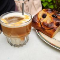 Iced latte oat milk (Roa) at Loaf Sourdough Bakery in Utrecht