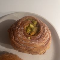 Pistachio cruffin  at Loaf Sourdough Bakery in Utrecht