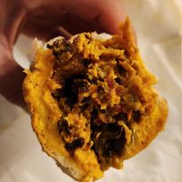 Filling of Cheeze Stake! So Filled and Heavy! at Freakin' Vegan - Take Out & Delivery in Ridgewood