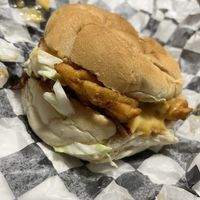 BBQ Cheesy Waffle Fry Sandwich   at Freakin' Vegan - Take Out & Delivery in Ridgewood