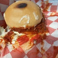 Pizza Burger  at Freakin' Vegan - Take Out & Delivery in Ridgewood