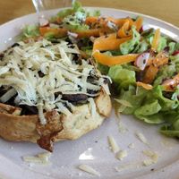 Home made Froletta with vegan cheese at Amendūla Café in Paris