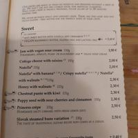 Menù 🧾 at Funki Punki in Bratislava