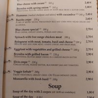 Menù 🧾 at Funki Punki in Bratislava