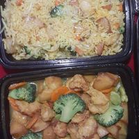 Curry fried rice, curry supreme at The Vegetable Garden in Silver Spring