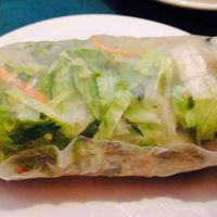 Moo shu cilantro roll with fake beef at The Vegetable Garden in Silver Spring
