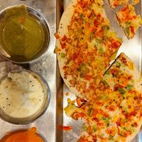 Mixed vegetable uthapam at Krishna Vilas in Eindhoven