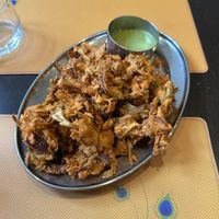 Pakora starters  at Krishna Vilas in Eindhoven