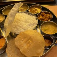South Indian thali at Krishna Vilas in Eindhoven