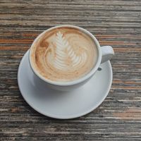 Soy Flat White at Claire's Wholesome Kitchen in Springfield Central